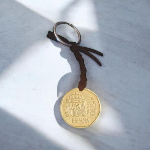 🇪🇸 Porte-clés “Pesetas” – Le souvenir des temps espagnols
