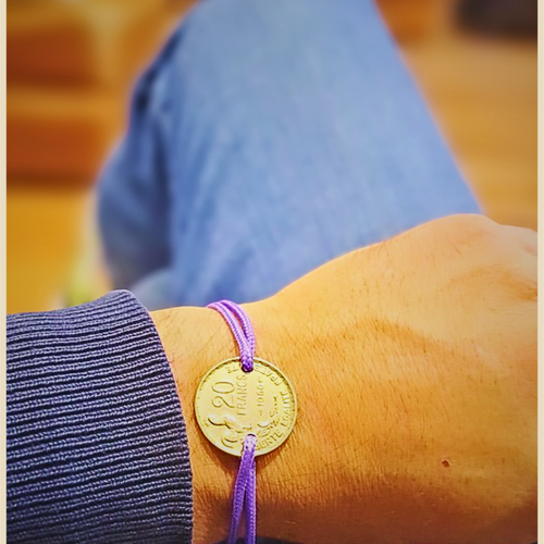 🌿 Bracelet “Guiraud 20 Francs” – L’esprit libre des années 50