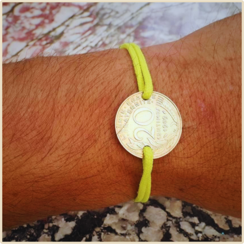 💛 Bracelet “Marianne Safran” – Le charme solaire du Sud (1962–2000)