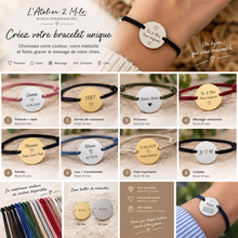 Charger l'image dans la galerie, 🤍 Bracelet Personnalisé doré – Prénom, Date ou Message