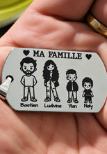 Charger l'image dans la galerie, Porte-clefs famille personnalisé : Amour