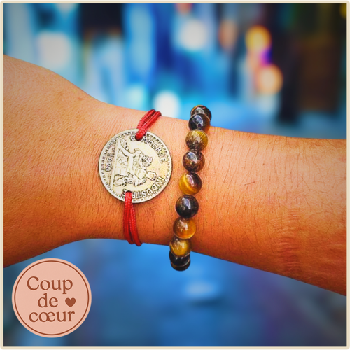 🪙 Bracelet “Industrie & Commerce” – Le travail et la force (1920s)