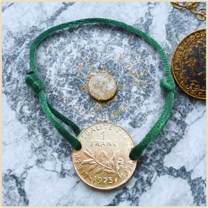 ✨ Bracelet “Semeuse Satiné” – La finesse artisanale des années 70 (1960–1978)