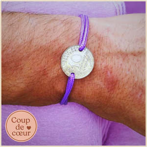 💜 Bracelet “Petite Marianne Violet” – L’esprit bohème et rétro (1962–2000)