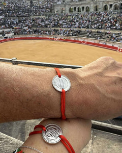 Bracelet "La Romaine" Argentée – Pièce des Arènes de Nîmes