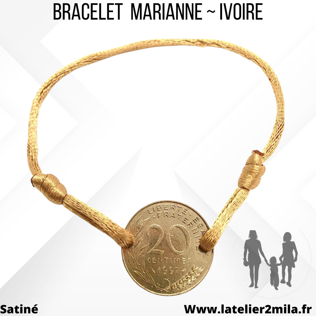 Bracelet Marianne ~ Ivoire