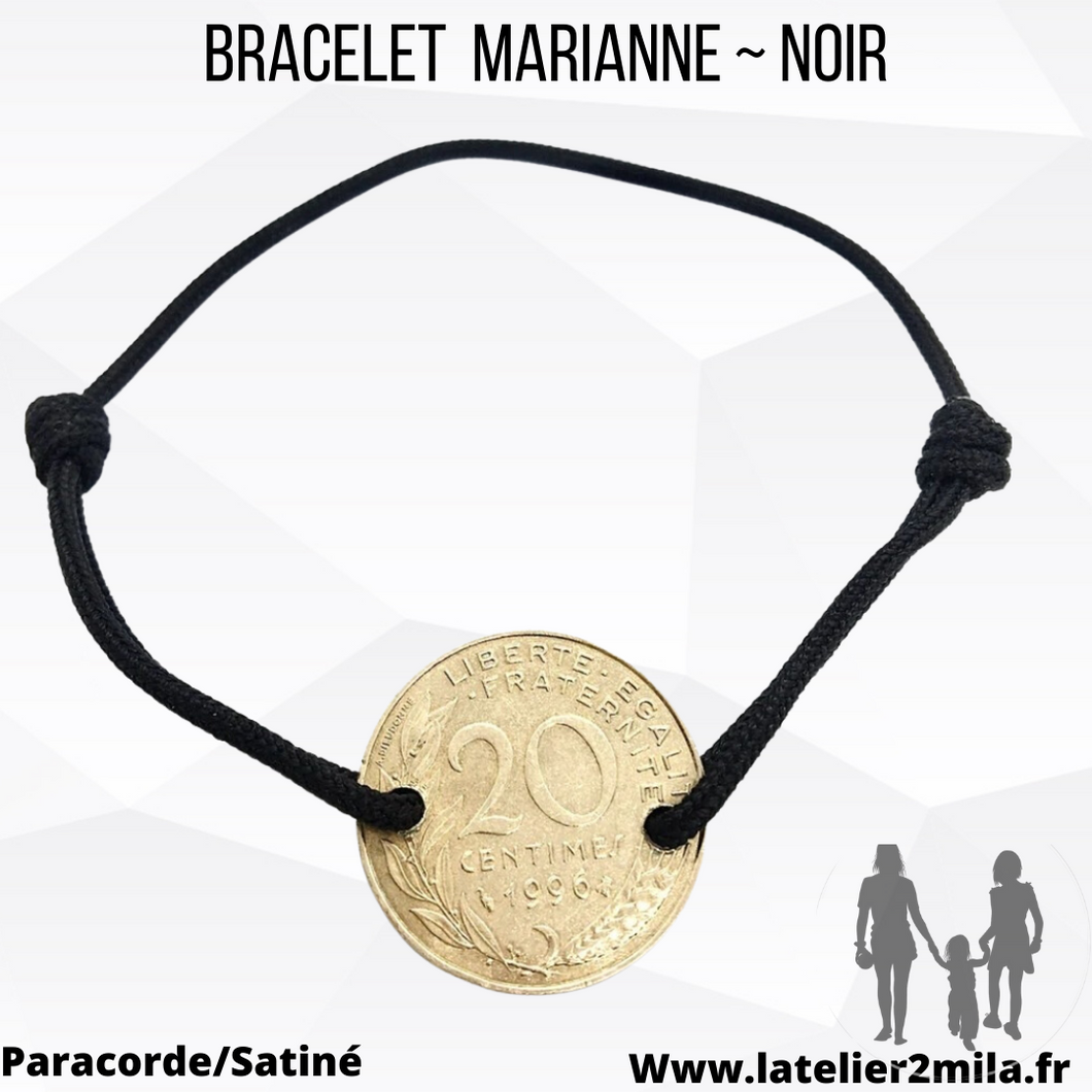 Bracelet Marianne ~ Noir