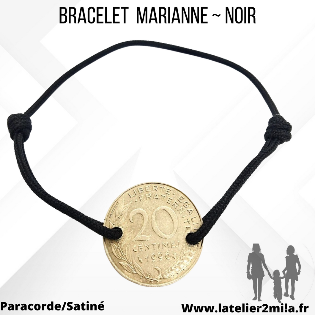 Bracelet Marianne ~ Noir