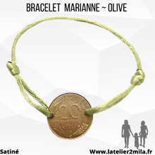 Charger l&#39;image dans la galerie, Bracelet Marianne ~ Olive 1962-2000