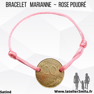 Bracelet Marianne ~ Rose poudré