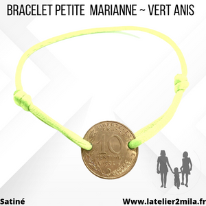 Bracelet Petite Marianne ~ Vert Anis