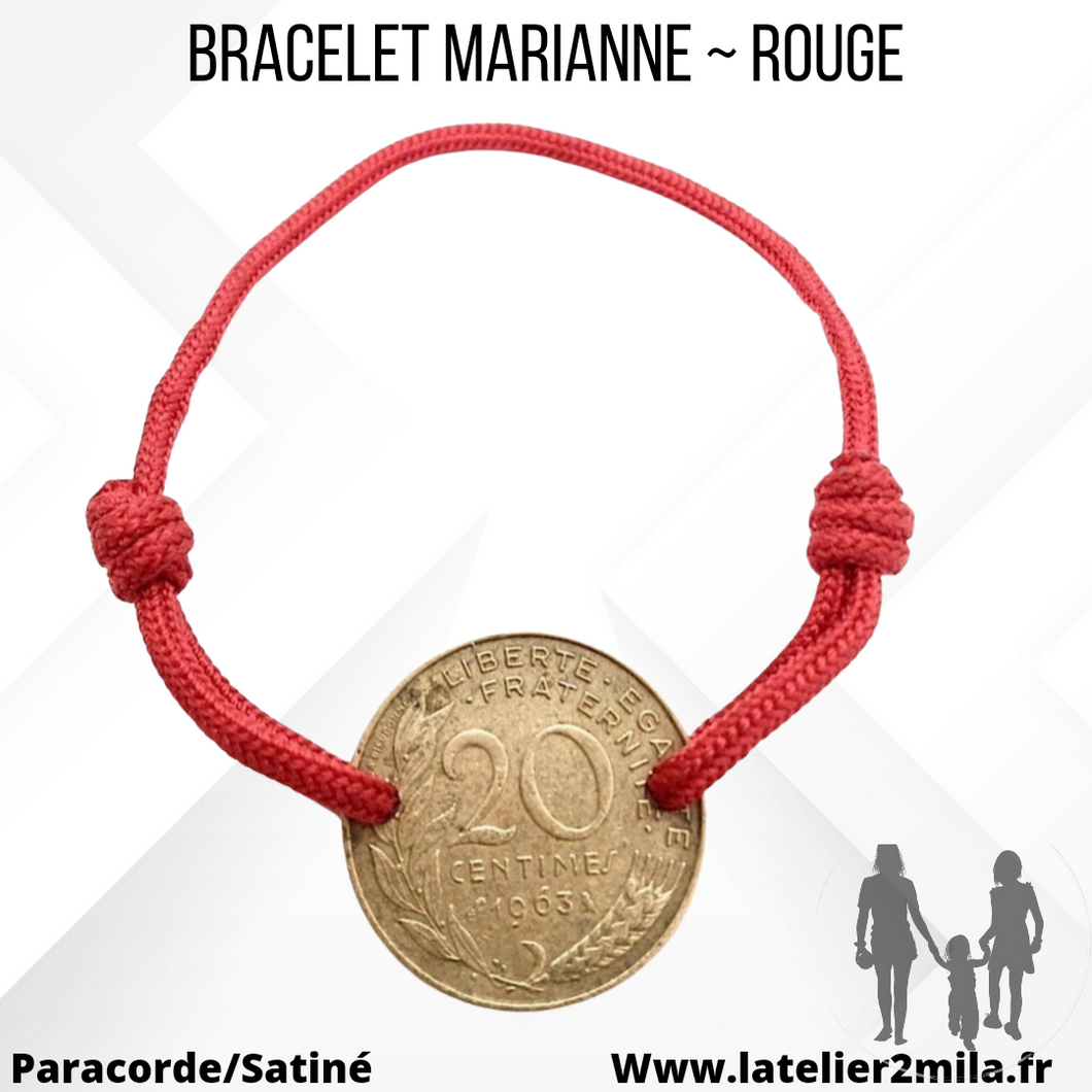 Bracelet Marianne ~ Rouge
