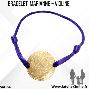 Bracelet Marianne ~ violine