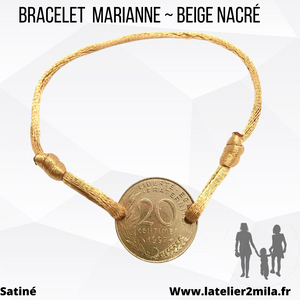 Bracelet Marianne ~ Beige Nacré