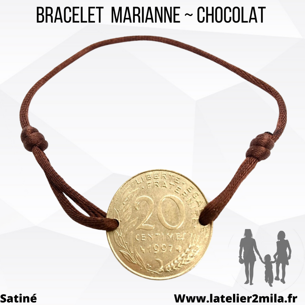 Bracelet Marianne ~ Chocolat