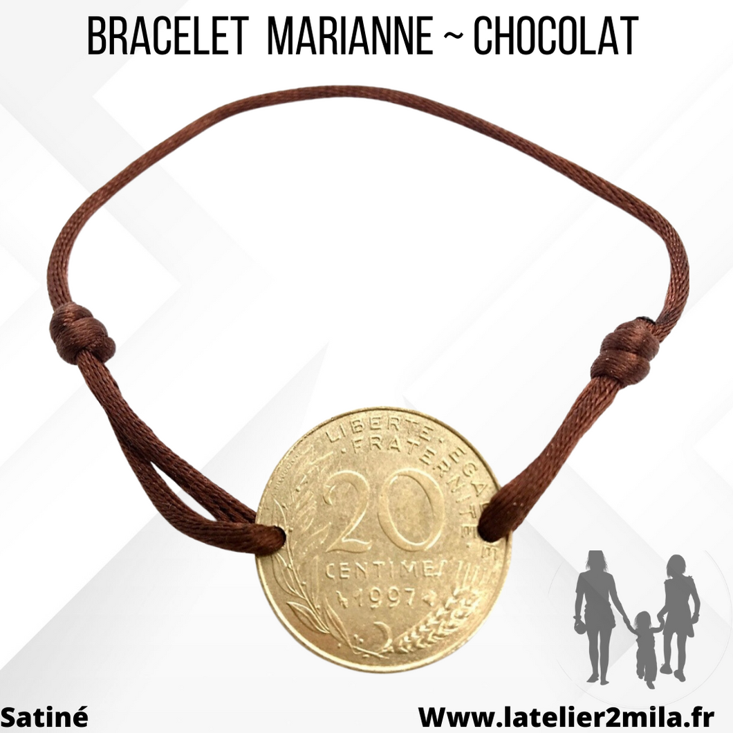 Bracelet Marianne ~ Chocolat