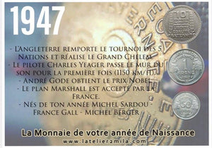 Carte de mon année de naissance